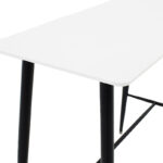 Bar table Harriet MDF in white-black color 120x60x105cm - Image 4