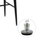 Bar table Harriet MDF in white-black color 120x60x105cm - Image 5