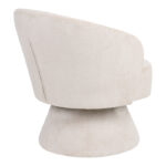 Cioura swivel armchair beige fabric 70x68x75cm - Image 2
