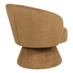 Cioura swivel armchair brown fabric 70x68x75cm - Image 2