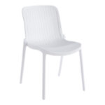Teragi stackable chair pp with UV protection white 58x43.5x82cm