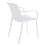 Teragi stackable armchair pp with UV protection white 59x57x82cm - Image 2