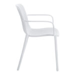 Teragi stackable armchair pp with UV protection white 59x57x82cm - Image 3