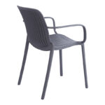 Teragi stackable armchair pp with UV protection anthracite 59x57x82cm - Image 2