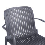 Teragi stackable armchair pp with UV protection anthracite 59x57x82cm - Image 6