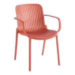 Teragi stackable armchair pp with UV protection terracotta 59x57x82cm