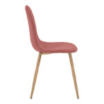 Dining chair Bella rotten apple velvet and natural color metal leg 43.5x52x89cm - Image 3