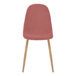 Dining chair Bella rotten apple velvet and natural color metal leg 43.5x52x89cm - Image 4