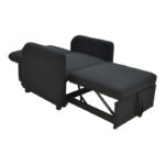 Armchair-bed Flexa fabric black 85x92x84cm - Image 2
