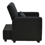 Armchair-bed Flexa fabric black 85x92x84cm - Image 4