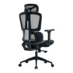 ErgoFlow office chair black-gray 73x64x112-135cm - Image 2