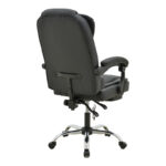 Director's office chair with footrest and massage mechanism Volter pu black 62x70x110cm - Image 2