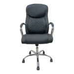 Director's office chair Quilted pu black 62x70x116cm - Image 3