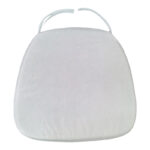 Tiffany I waterprouf cushion fabric in white shade 39.5x38x2.5cm - Image 2