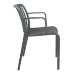 Armchair Zoi pp in anthracite 54x57.5x79cm - Image 3