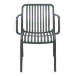 Armchair Zoi pp in anthracite 54x57.5x79cm - Image 4