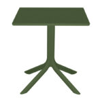 Groovy table pp perforated dark green 60x60x76cm