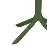 Groovy table pp perforated dark green 60x60x76cm - Image 3