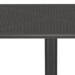 Groovy  perforated pp table anthracite 80x80x74cm - Image 2