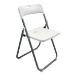 Folding chair Edison white 38x49x73cm