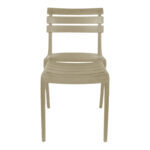 Stackable chair Almea pp cappuccino 42.5x55.5x82cm - Image 4