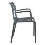 Stackable armchair Almea pp anthracite 58x56x82cm - Image 3