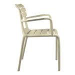 Stackable armchair Almea pp cappuccino 58x56x82cm - Image 3