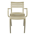 Stackable armchair Almea pp cappuccino 58x56x82cm - Image 4
