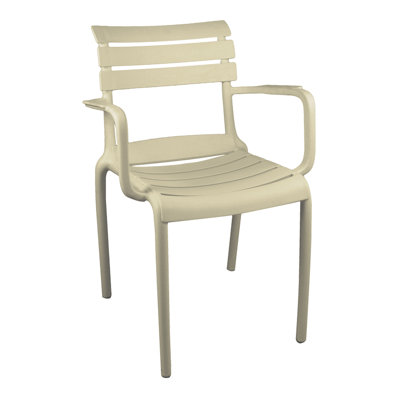 326-000066 Stackable armchair Almea pp cappuccino 58x56x82cm - Image 1