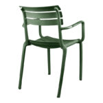 Stackable armchair Almea pp olive green 58x56x82cm - Image 2