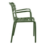 Stackable armchair Almea pp olive green 58x56x82cm - Image 3