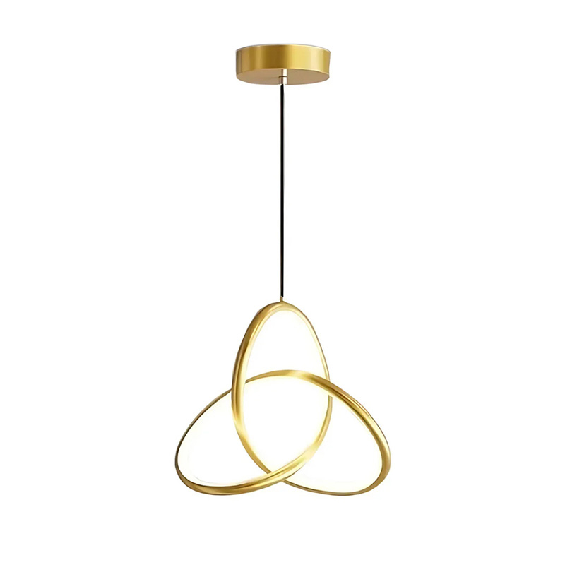342-000133 Trinity led metal ceiling light in gold shade D22x100cm - Слика 1
