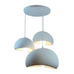 Bertow metal-ps ceiling light in white shade D40x100cm