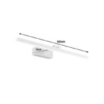 Wall light Debiwen led metal in white color 60x10x6cm - Image 3