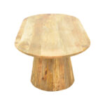 Aithra coffee table, solid mango wood in natural shade, 120x60x42cm - Слика 4