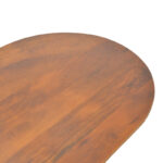 Aithra coffee table, solid mango wood walnut 120x60x42cm - Image 5