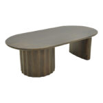 Coffee table Flute solid mango wood wenge 130x65x40cm - Слика 2