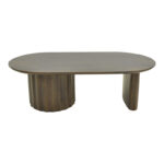 Coffee table Flute solid mango wood wenge 130x65x40cm - Слика 3