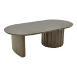 Coffee table Flute solid mango wood wenge 130x65x40cm - Слика 4