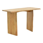 Mende console solid acacia wood in natural shade 110x50x76cm - Image 2