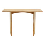 Mende console solid acacia wood in natural shade 110x50x76cm - Image 3