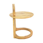 Side table Kallos solid mango wood in natural shade 45x45x60cm - Слика 3