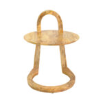 Side table Kallos solid mango wood in natural shade 45x45x60cm - Слика 4