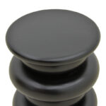 Side table Circena solid mango wood black D40x45cm - Image 3