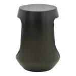 Side table Lenora solid mango wood black D33x45cm - Image 4