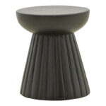 Side table Nemira solid mango wood black D30x35cm - Image 2