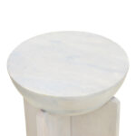 Side table Jenby solid mango wood white D40x50cm - Image 4