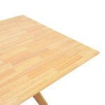 Raffles table rubberwood with mdf in natural color 150x90x76cm - Image 5