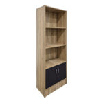 Tekaro bookcase sonoma-anthracite 57x33x180cm - Image 2