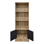 Tekaro bookcase sonoma-anthracite 57x33x180cm - Image 3